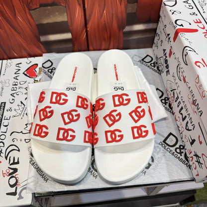 D*G 2026 Premium Leather Casual Slippers - Designer Men's Slides in 4 Styles