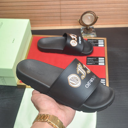 New-OFF Leather slippers