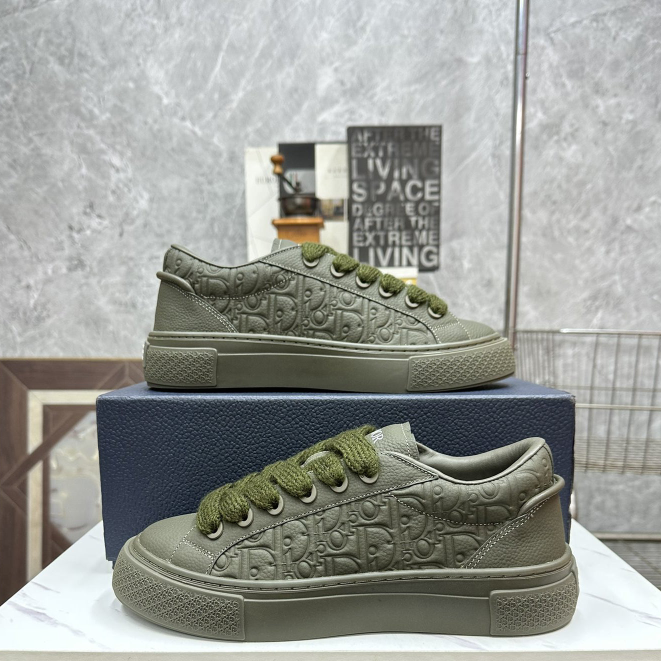 D**R Luxury Leather Casual Sneakers | Designer Unisex Shoes
