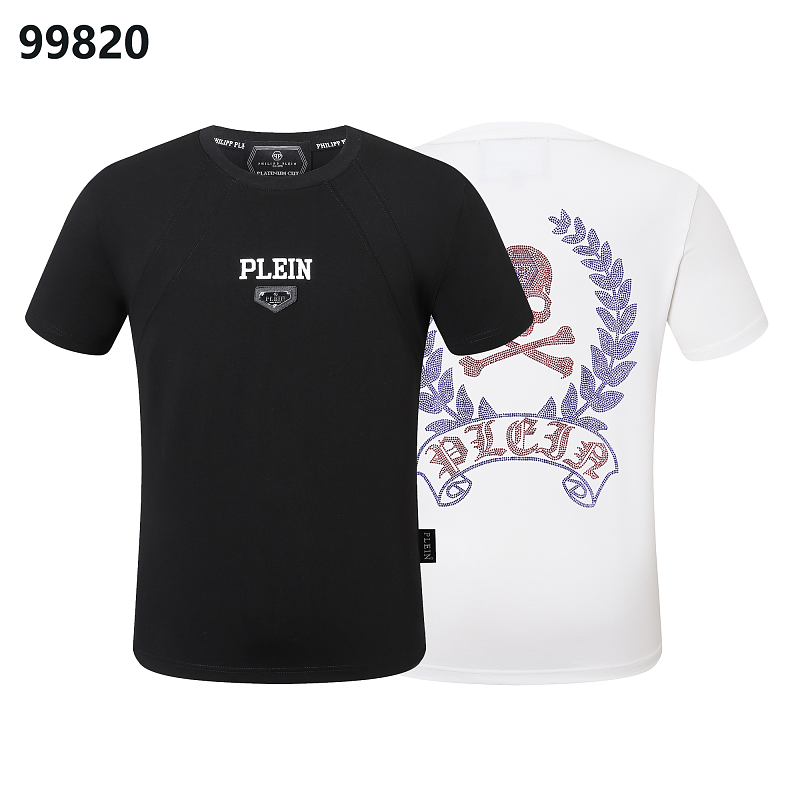 P**P Men's Wedding Guest Logo Emblem T-Shirt | Black White
