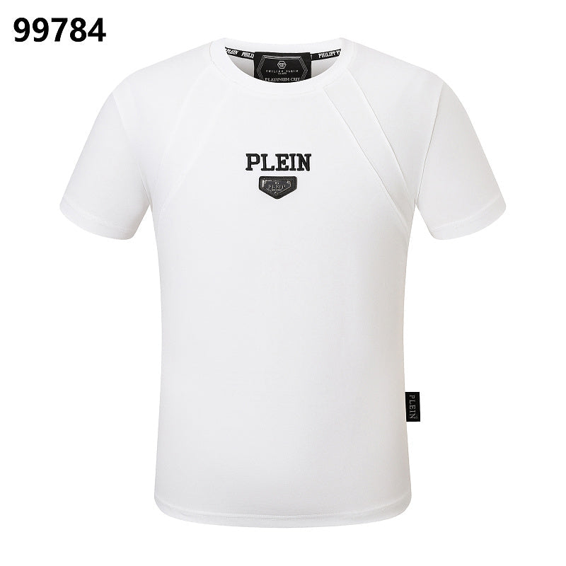 P**P Men's Nightlife Logo Emblem T-Shirt | Black White