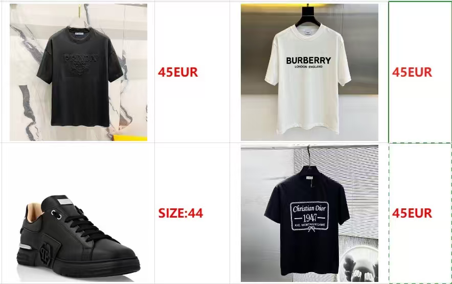 shoes*1 t-shirt*3