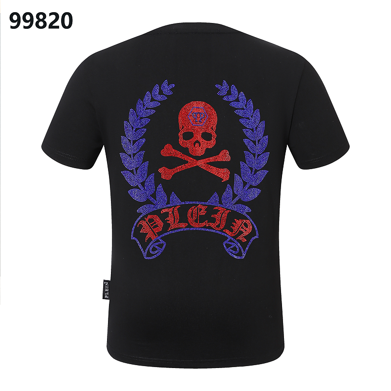 P**P Men's Wedding Guest Logo Emblem T-Shirt | Black White
