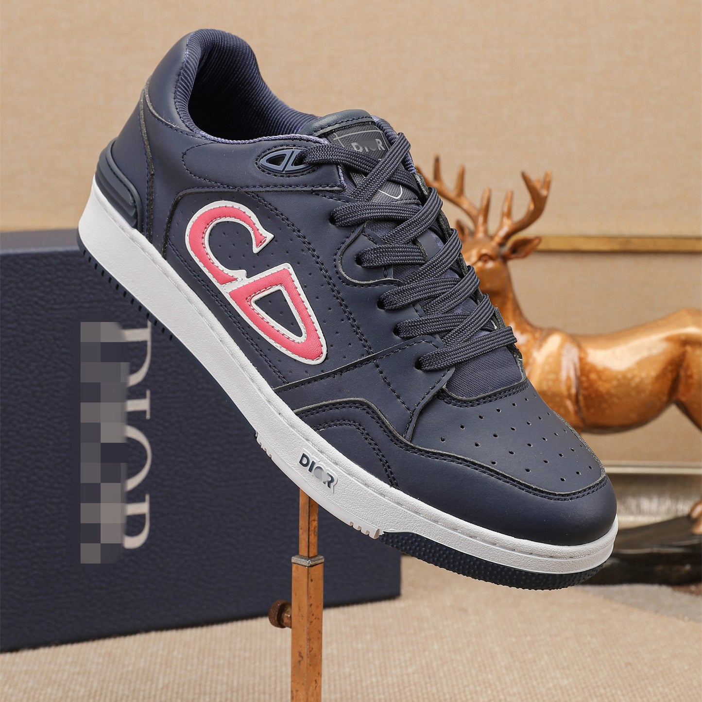D**R Luxury Leather Casual Sneakers | Designer Unisex Shoes