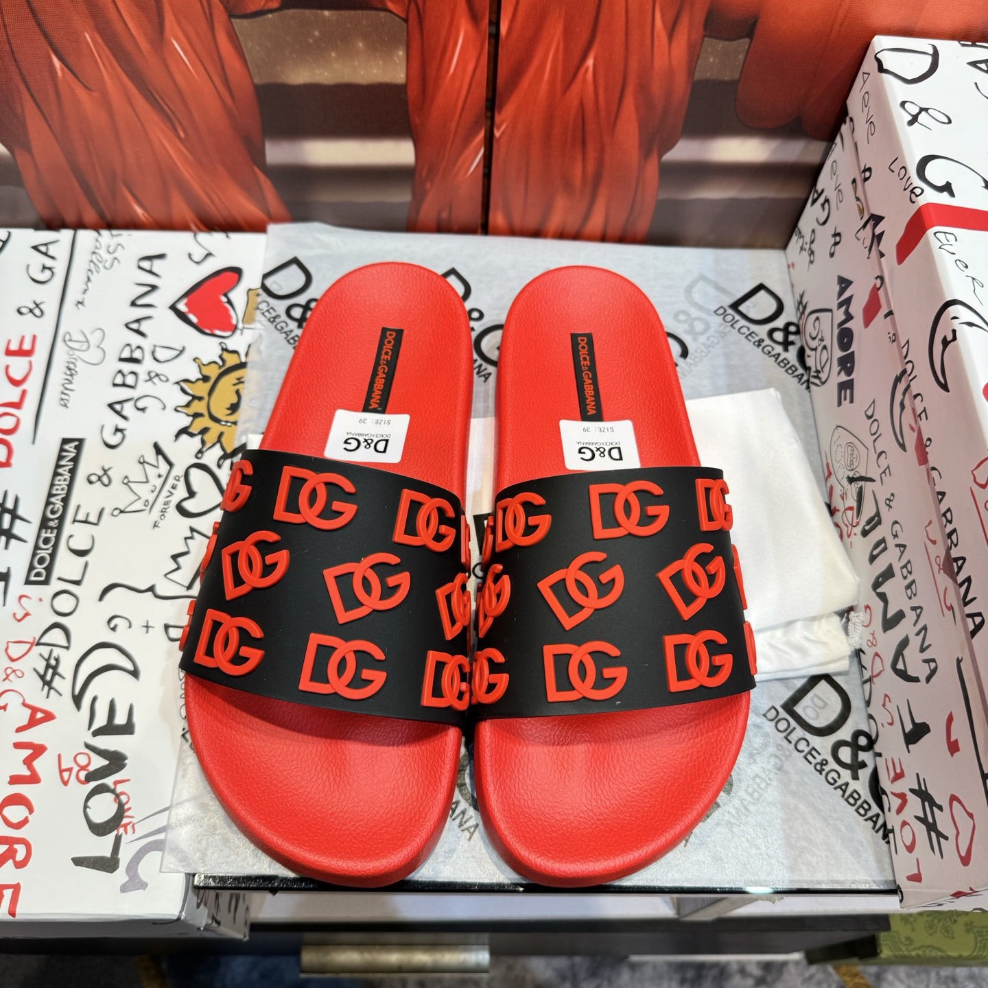 D*G 2026 Premium Leather Casual Slippers - Designer Men's Slides in 4 Styles