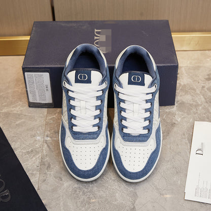 D**R Luxury Leather Casual Sneakers | Designer Unisex Shoes