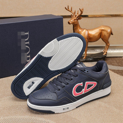 D**R Luxury Leather Casual Sneakers | Designer Unisex Shoes