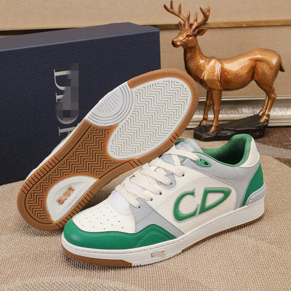 D**R Luxury Leather Casual Sneakers | Designer Unisex Shoes