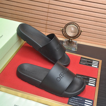 New-OFF Leather slippers