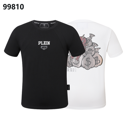 P**P Men's Art Gallery Logo Emblem T-Shirt | Black White