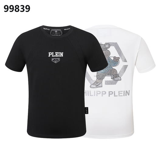 P**P Men's Music Festival Logo Emblem T-Shirt | Black White