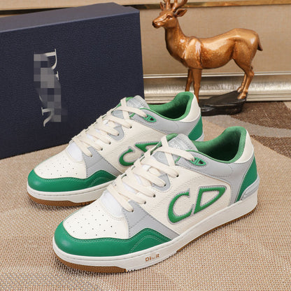 D**R Luxury Leather Casual Sneakers | Designer Unisex Shoes