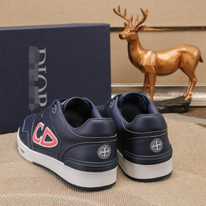 D**R Luxury Leather Casual Sneakers | Designer Unisex Shoes