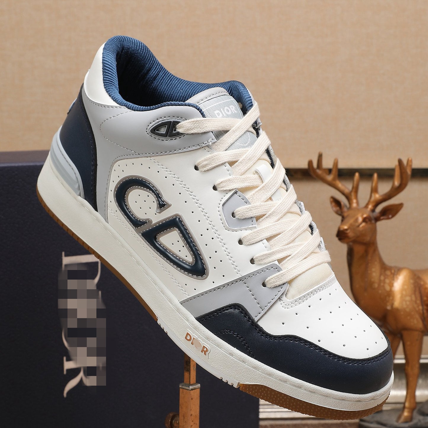 D**R Luxury Leather Casual Sneakers | Designer Unisex Shoes