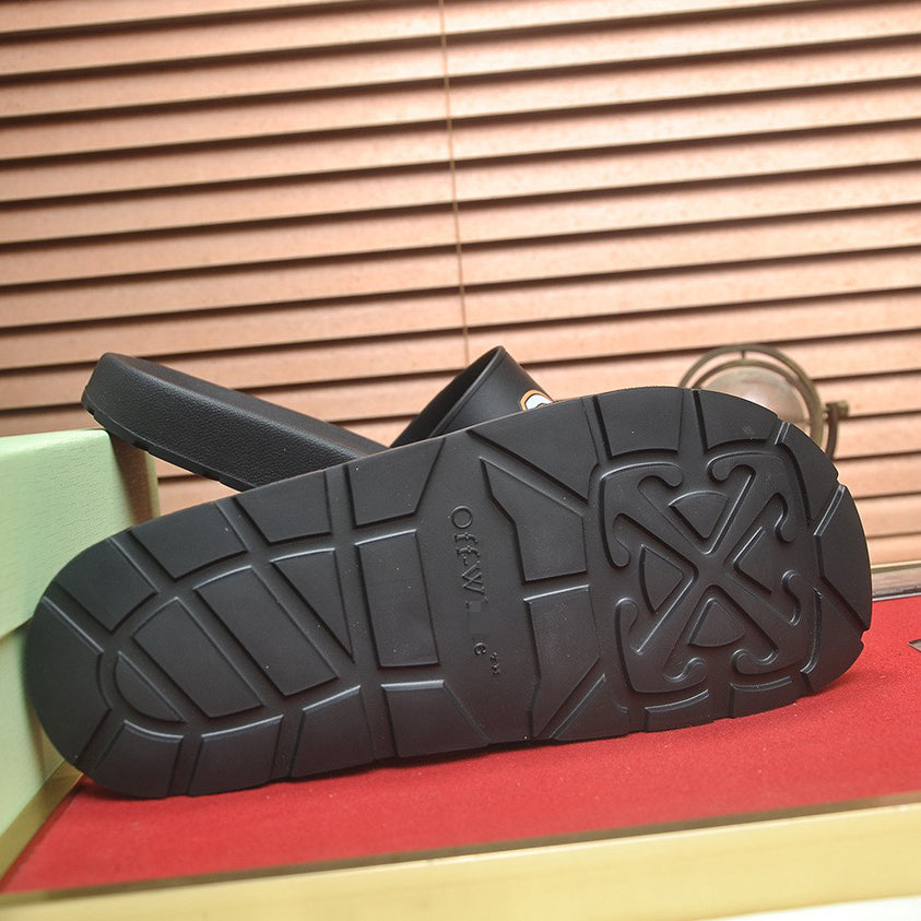 New-OFF Leather slippers