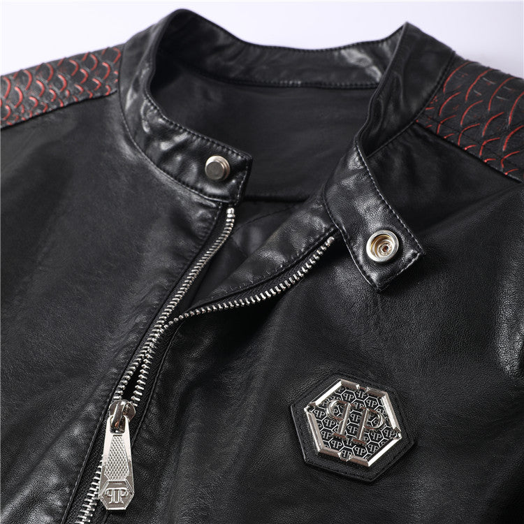 NEW-PP Leather Jacket