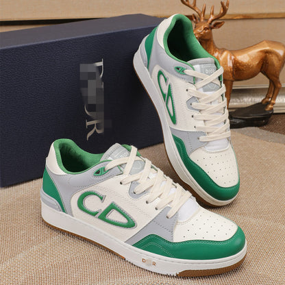 D**R Luxury Leather Casual Sneakers | Designer Unisex Shoes