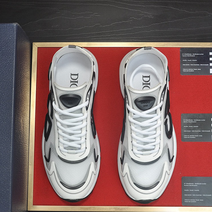D**R Luxury Leather Casual Sneakers | Designer Unisex Shoes