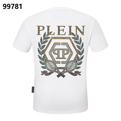 P**P Men's Holiday Gift Logo Emblem T-Shirt | Black White