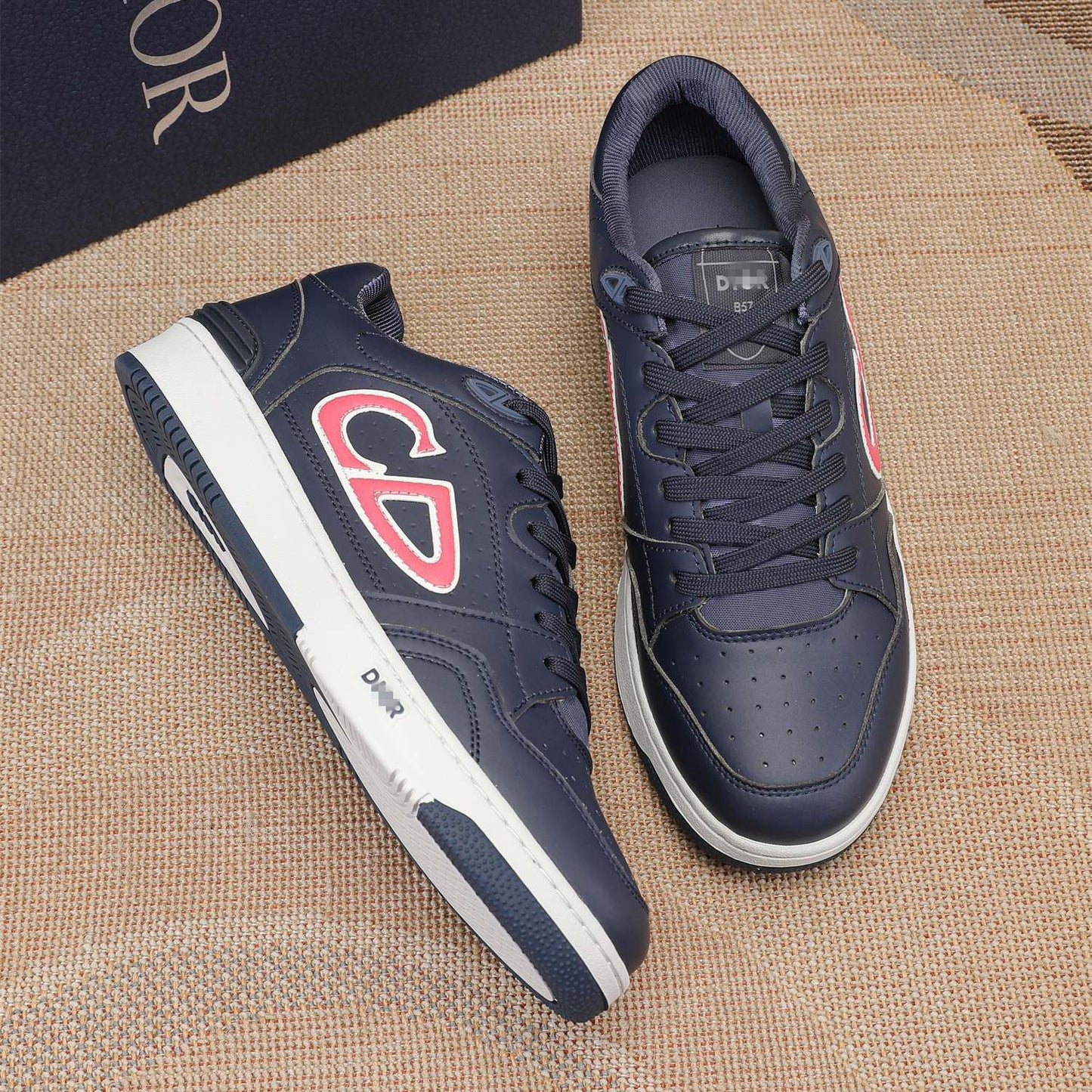 D**R Luxury Leather Casual Sneakers | Designer Unisex Shoes