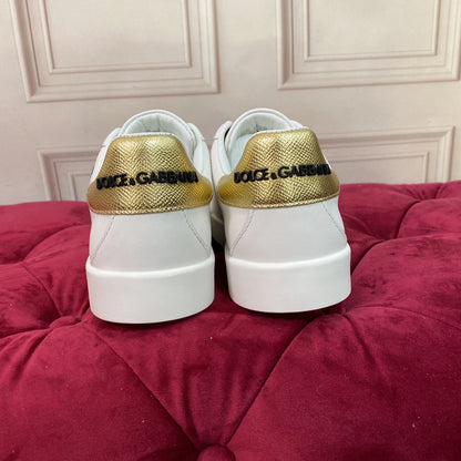 D*G 2026 Premium Leather Casual Sneakers - Designer Unisex Shoes in 2 Colors