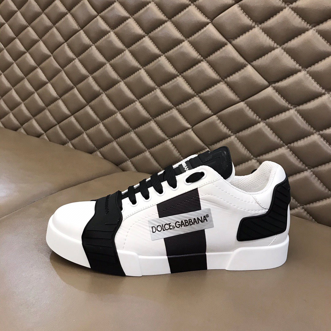 D*G 2026 Luxury Genuine Leather Casual Sneakers - Italian Designer Unisex Shoes