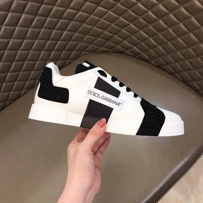 D*G 2026 Luxury Genuine Leather Casual Sneakers - Italian Designer Unisex Shoes