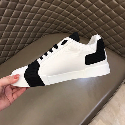 D*G 2026 Luxury Genuine Leather Casual Sneakers - Italian Designer Unisex Shoes