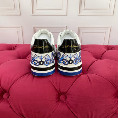D*G 2026 Premium Leather Casual Sneakers - Designer Unisex Shoes in 2 Styles