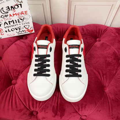 D*G 2026 Premium Leather Casual Sneakers - Designer Unisex Shoes in 2 Colors