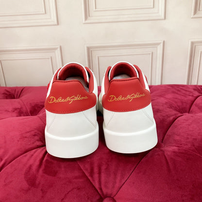 D*G 2026 Premium Leather Casual Sneakers - Designer Unisex Shoes in 2 Colors