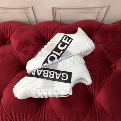 D*G 2026 Premium Leather Casual Sneakers - Designer Unisex Shoes in 2 Colors