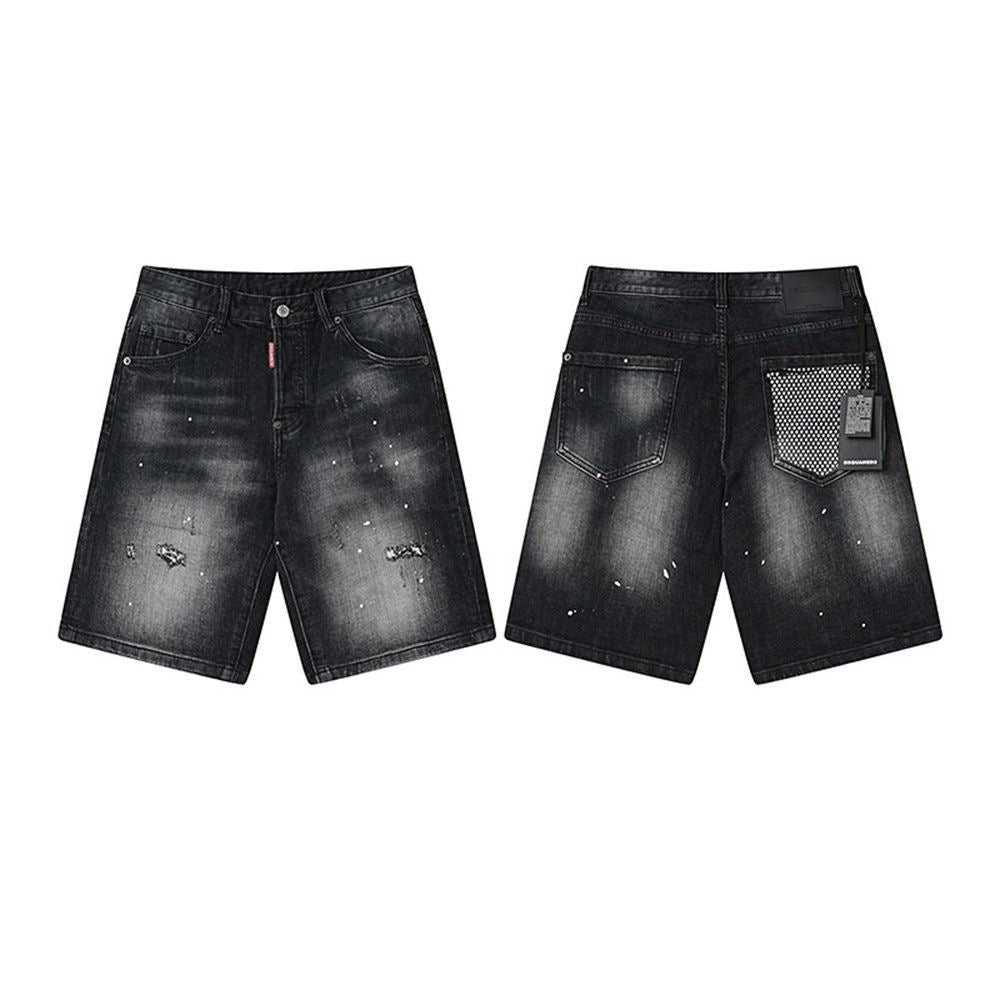 NEW-D2 Retro ripped shorts