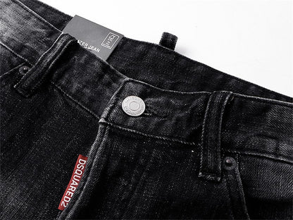 NEW-D2 Retro ripped shorts