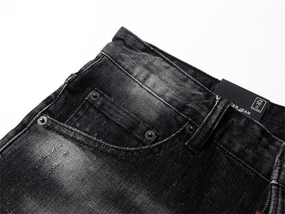 NEW-D2 Retro ripped shorts