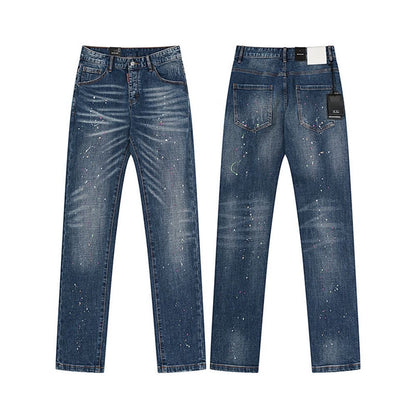 NEW-D2 Retro ripped jeans