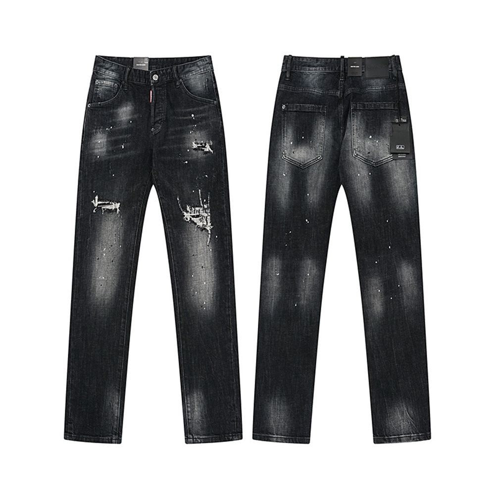 NEW-D2 Retro ripped jeans