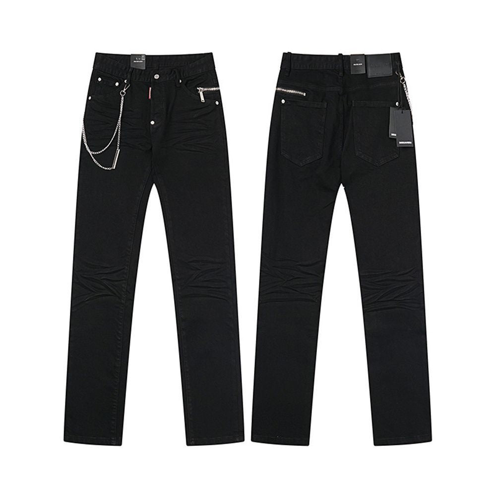 NEW-D2 Retro ripped jeans