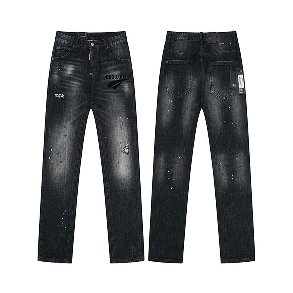 NEW-D2 Retro ripped jeans