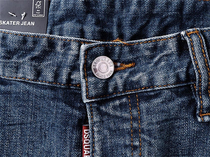 NEW-D2 Retro ripped jeans