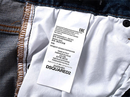 NEW-D2 Retro ripped jeans