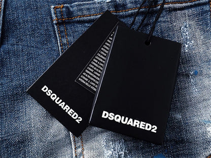 NEW-D2 Retro ripped jeans