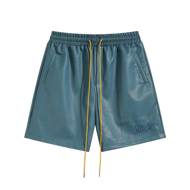 New-RHUDE Leather shorts