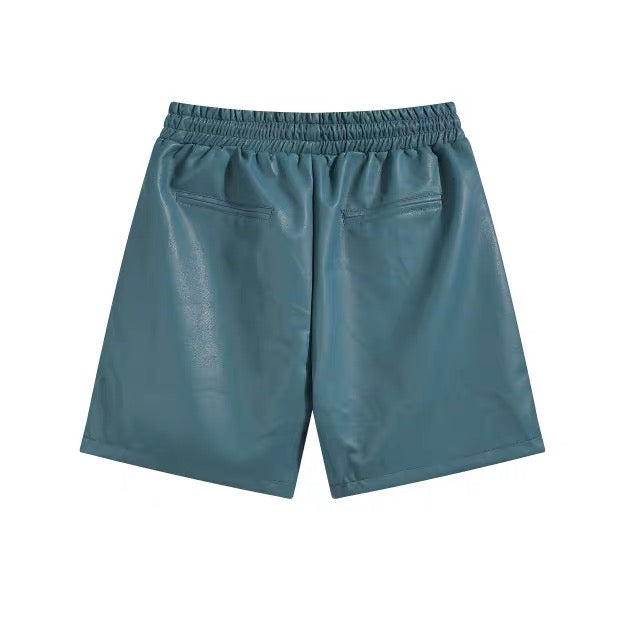 New-RHUDE Leather shorts