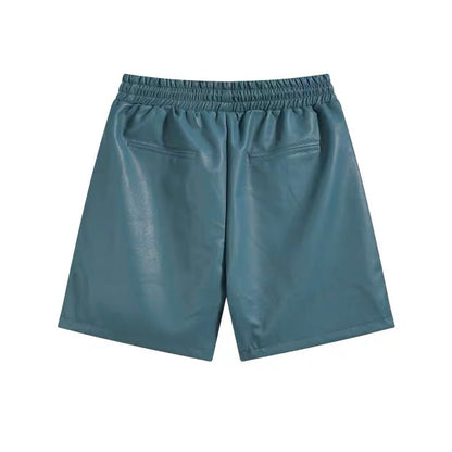 New-RHUDE Leather shorts