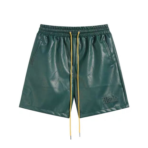 New-RHUDE Leather shorts