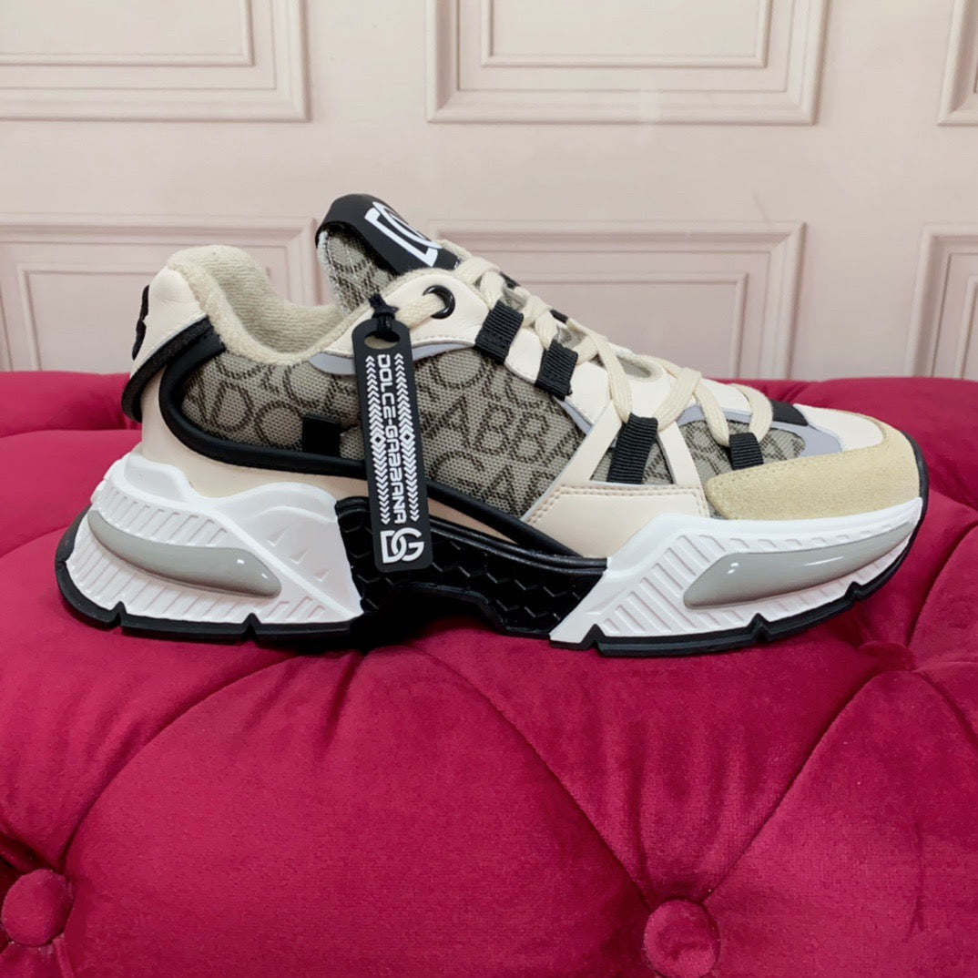 D*G 2026 Luxury Genuine Leather Casual Sneakers - Italian Designer Unisex Shoes