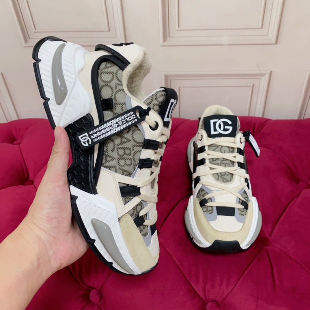 D*G 2026 Luxury Genuine Leather Casual Sneakers - Italian Designer Unisex Shoes