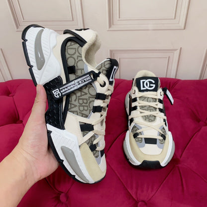 D*G 2026 Luxury Genuine Leather Casual Sneakers - Italian Designer Unisex Shoes