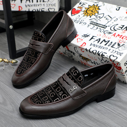 D*G 2026 Luxury Genuine Leather Casual Sneakers - Italian Designer Unisex Shoes